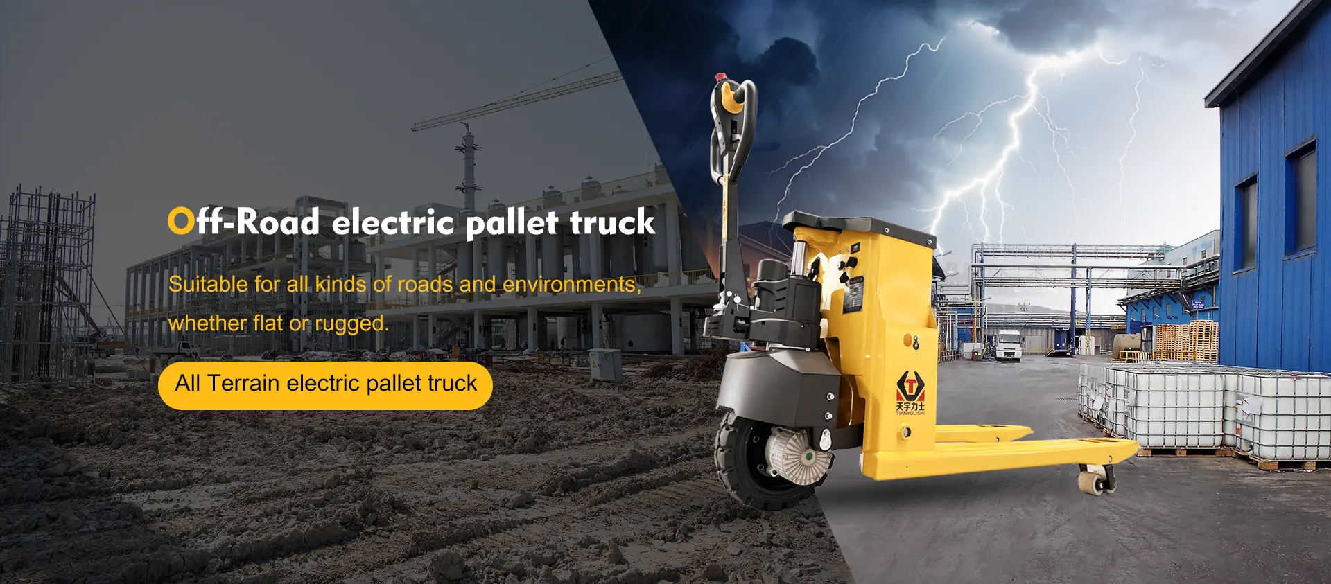 China Off-Road Electric Palet Truck